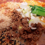 SHIBIRE NOODLES 蝋燭屋 - 担々麺・倍辛（1000円）＋半ライス（100円）
      