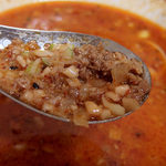 SHIBIRE NOODLES 蝋燭屋 - 担々麺・倍辛（1000円）＋半ライス（100円）
      