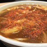 味奈登庵 - カレー南蛮そばには唐辛子だ！  
      ブチまけろ！  #BCMKR!