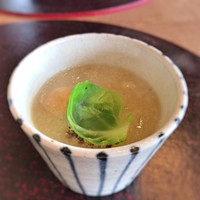 伊勢宮川の里 鄙茅 - ネギのポタージュ