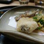 つる由 - 稚鮎の天麩羅もう食べられるん？最高かよ