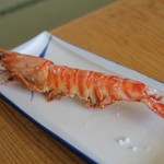 まるは食堂旅館 - 季節の一品（海老の塩焼き）