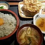 茅ヶ崎 海ぶね - しらすとかきあげ定食