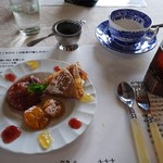 Tea House Kurinoki - ボルシチセットのデザートとロシアンティー