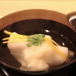 乃り英 - 海老真丈、花びら餅