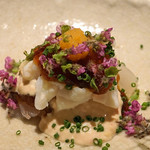 いち太 - カワハギ　肝とポン酢のジュレと共に