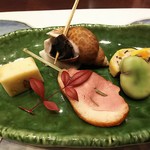 真紡庵 - 季節の前菜5種盛り合わせ
