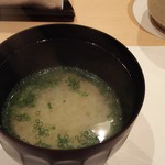 鮨 竜介 - お味噌汁