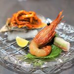 鉢山 - 牡蠣塩辛・ボタン海老の沖漬け