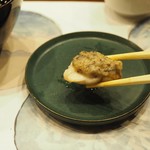 真紡庵 - スズキのキノコソース