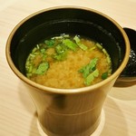 すし 銀座高の - アサリの味噌汁