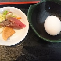 米澤牛DINING べこや - 温泉卵と漬物