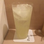 焼鳥 おみ乃 - じゃばら酒 炭酸割り（2杯目）