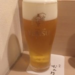 焼鳥 おみ乃 - ヱビス生ビール