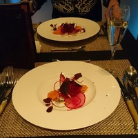 boB the garden Ginza - トリュフと オーロラサーモンのカルパッチョと野菜