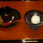 うかい鳥山 - 焼餅ぜんざい　シャーベット