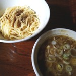 麺屋CHIKUWA - 濃厚煮干しのつけ麺(ちくわのあな)