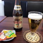 一茶堂 - ビンビール ¥580- (2018.2.15)