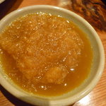 しの田 - 黄身おろしアップ