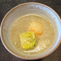 伊勢宮川の里 鄙茅 - ネギの擦り流し じゃがいもの団子が美味しい
