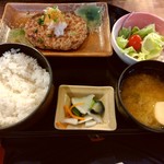 豊丸水産 - 【2018.2.15(金)】本日のワンコインランチ(おろしポン酢ハンバーグ)500円