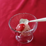 大喜庵 - イチゴアイス