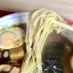 Tamba Mitsumi Shiyoku Dou - カツカレーラーメン　麺アップ