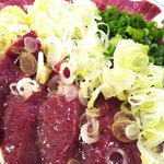 やきとん ひょっとこ - 三点刺身盛り合わせレバーアップ