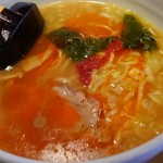 会津ラーメン 和 - 濃厚醤油(調味後)