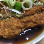 一由そば - スパイシーとり天