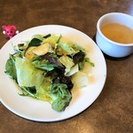 ジョリーパスタ - サラダ&スープ&ドリンクセット　￥290