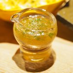 立場割烹 SSAW - 季節のぜいたく御膳 1000円 のドレッシング