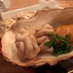 堤 - 白子と牡蠣のウニ味噌焼き