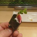 大天寿司 - 〆の漬物手巻き