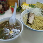 らぁ麺 波 - つけ麺(800円)+半熟玉子