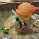 右江田 - 赤貝・トリ貝・うるいの酢味噌和え