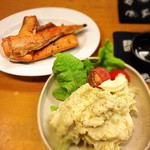 ときわ - ﾎﾟﾃﾄｻﾗﾀﾞ・紅鮭のﾊﾗｽ 