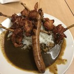 辛来飯 - チキン ウインナー１本カレー