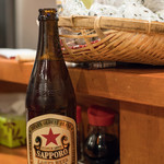 やきとん 赤尾 - 2018.2 瓶ビール 中瓶 サッポロラガー（530円）