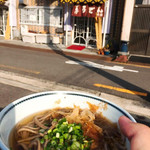 中浦製麺所 - 表のベンチにて・・・