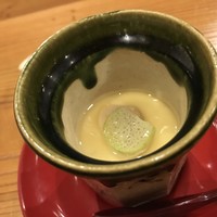 やまさん - あさりの茶碗蒸し。