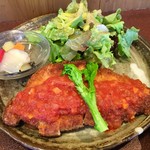 ジャム cafe 可鈴 - 今週のメイン「チキンカツレツ」