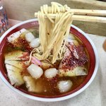 天神そば - 冨士めんず最高♪ 横にらっきょの瓶