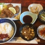 割烹 弥作 - ♪鮪ほほ肉フライ定食¥750