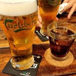 CAFEオヤジ - ビールで乾杯