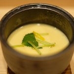 赤坂 すし 秀 - おまかせ15貫握り 1944円 の茶碗蒸し