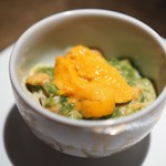 エクアトゥール - 雲丹と青さ海苔の冷製パスタ