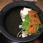 Shabu Shabu Onyasai Tokushima Okihamaten - 牛テールと香味野菜の和牛だし､坦々肉鍋
