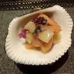 四季彩 葉月 - 赤貝とウドの酢味噌和え…なんとも言えず丁度良いお味(*^^*)