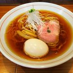 ら～麺 安至 - 煮干し醤油ら～麺（大盛り+味玉）